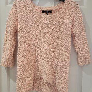 Almost Famous soft knit sweater, size Medium, Color Baby Pink